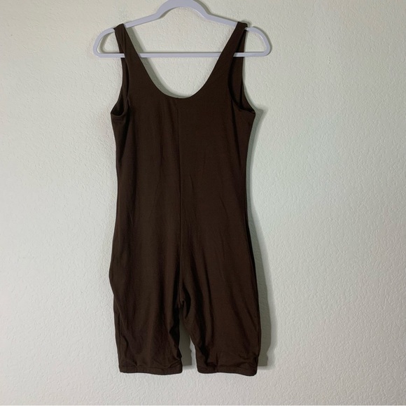 Bumpsuit Womens brown the Cindy maternity romper L - Picture 6 of 8